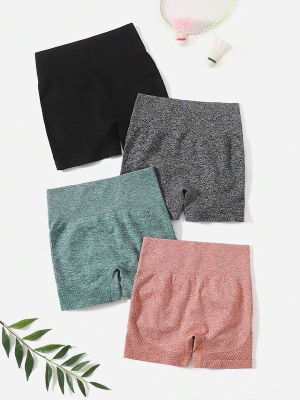 Bundle of 3 High-Rise Seamless Bike Shorts - Multicolor Pack